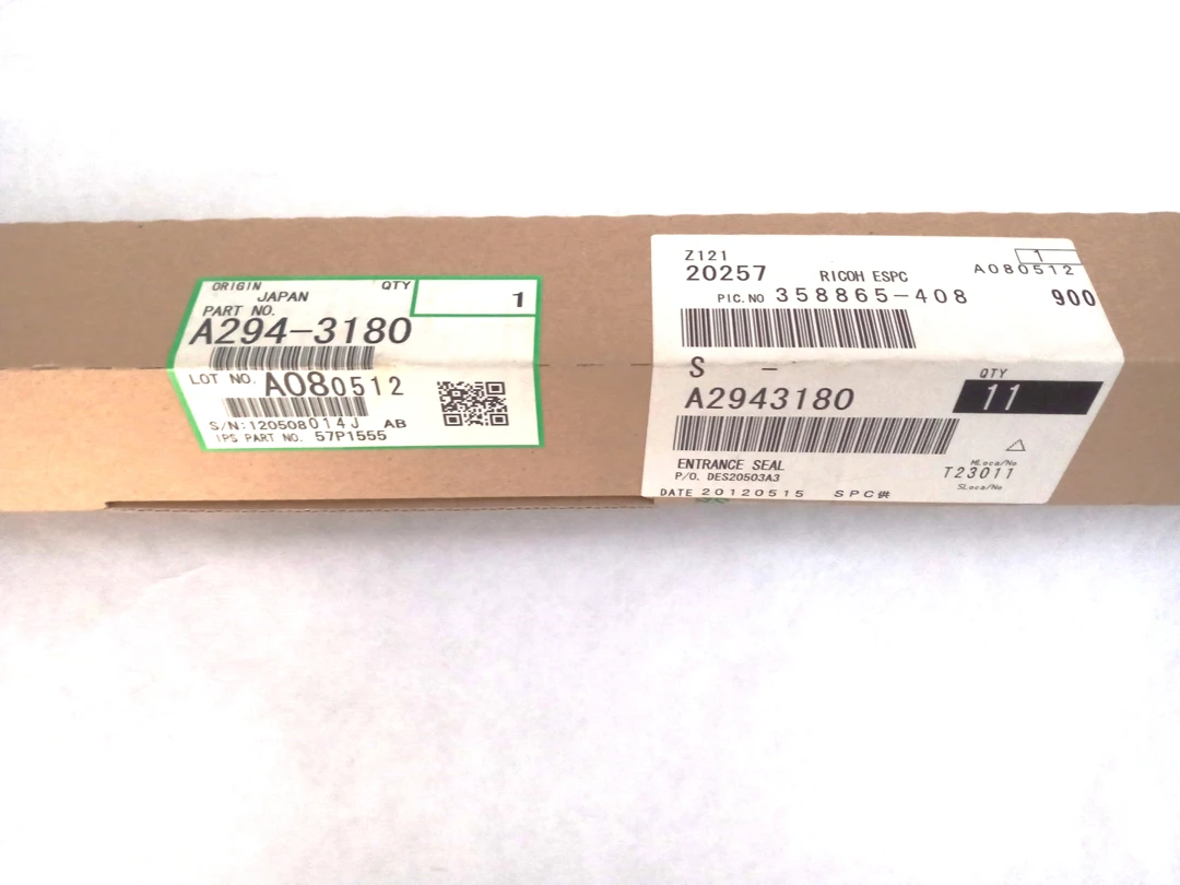 Ricoh Aficio A2943180, Entrance Seal A294-3180, входной уплотнитель  Aficio 1085, Aficio 1105, Aficio 850 