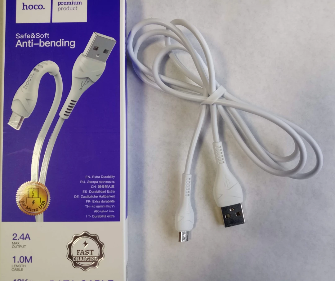 Кабель HOCO  для зарядки смартфона телефона, шнур microUSB - USB