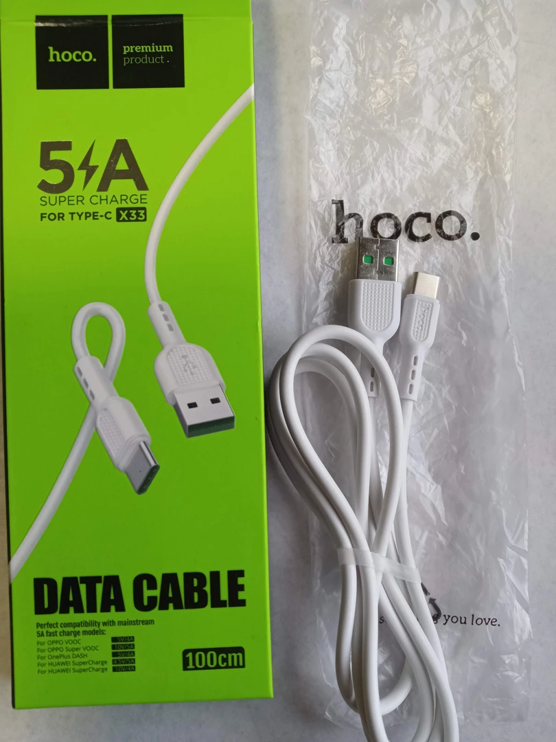 Кабель для зарядки USB-Type C, кабель HOCO для телефона и планшета, cable USB Type-C, шнур зарядки HOCO Type-C