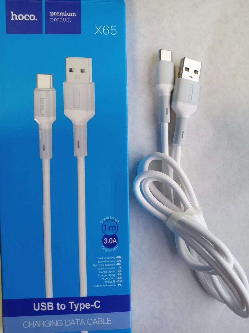 Кабель для зарядки USB-Type C, кабель HOCO для телефона и планшета, cable USB Type-C, шнур зарядки HOCO Type-C