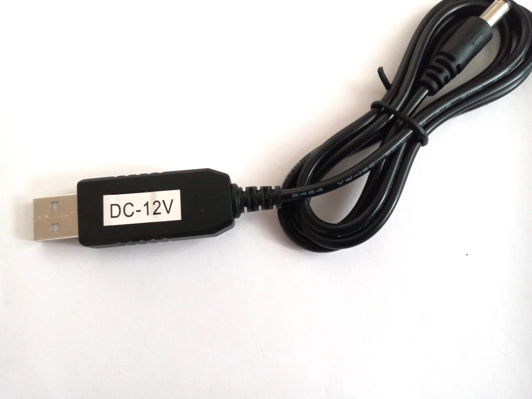 Повышающий кабель питания USB преобразователь напряжения DC 5V в 12V 