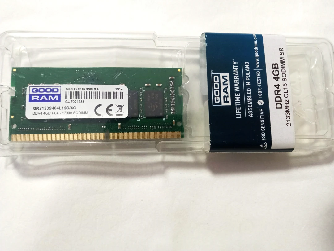 Оперативная память Goodram SODIMM DDR4 4096MB 