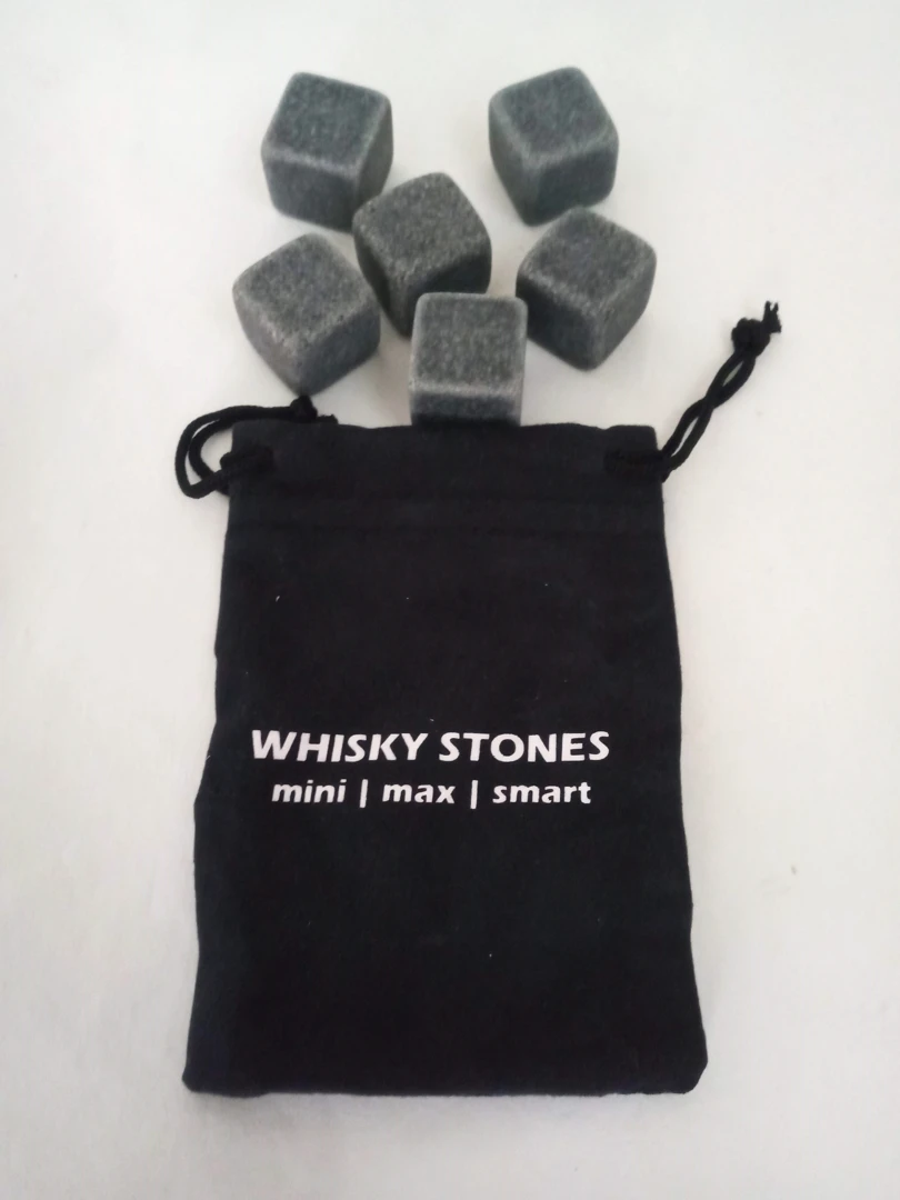 Камни для виски Whiskey Stones 6 штук с мешочком для хранения камни для охлаждения виски