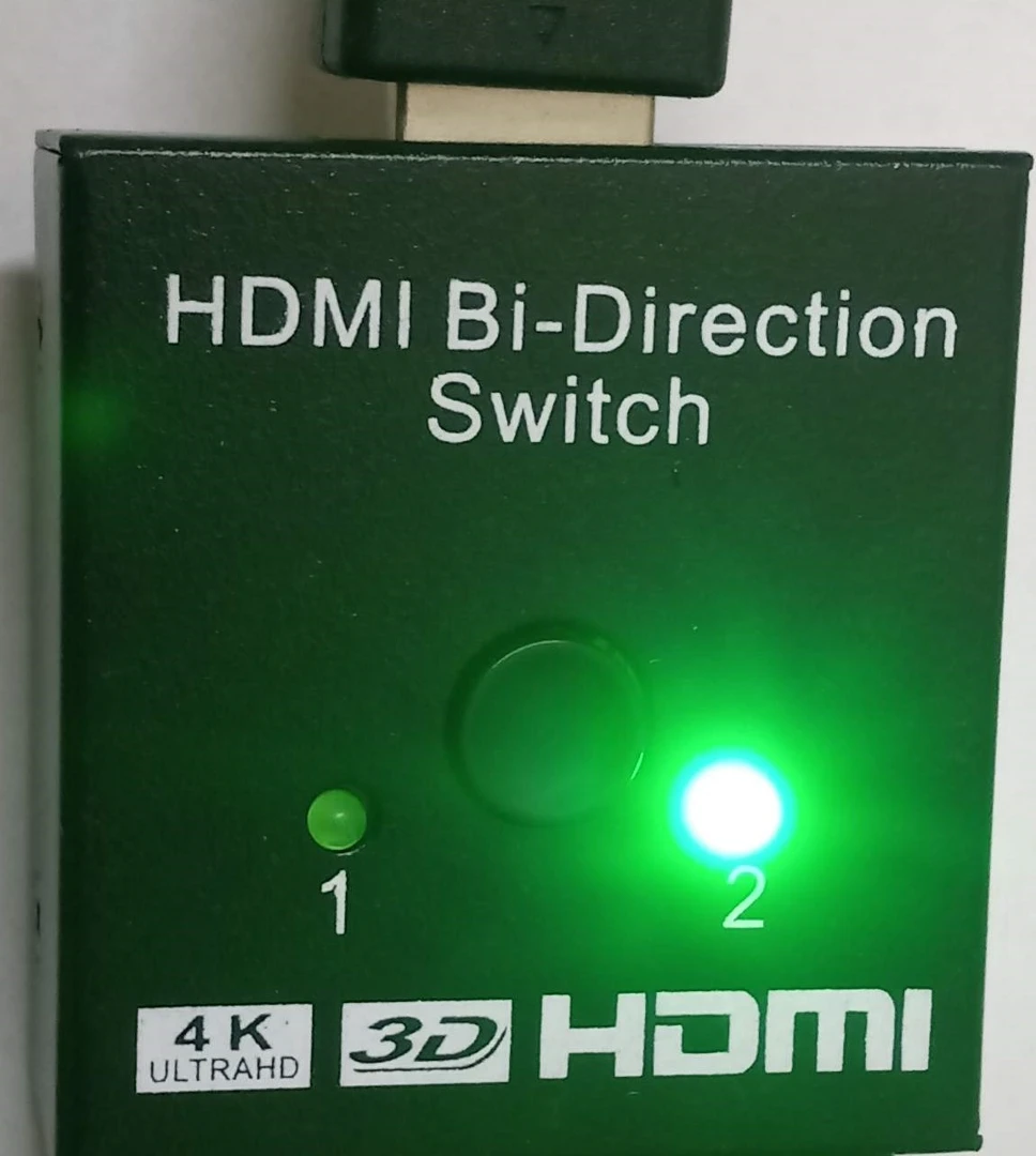 HDMI сплиттер коммутатор переключатель двунаправленный свич на 2 порта 4K свитч bi direction Switch Splitter  разветвитель HDMI