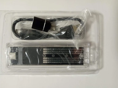 Внешний карман для M.2 SSD NGFF (SATA) USB 3.1 Type-C переходник Type-C--USB, прозрачный корпус, внешний бокс
