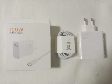 Комплект сетевой адаптер зарядка 120W + кабель USB Type-С, быстрое зарядное  устройство для телефона