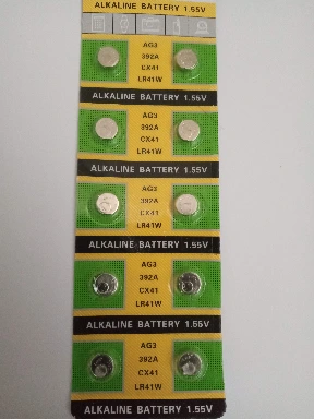 Alkaline батарейка AG3 (LR41,384, 392, 194, LR736, L736, GP192, V36A)