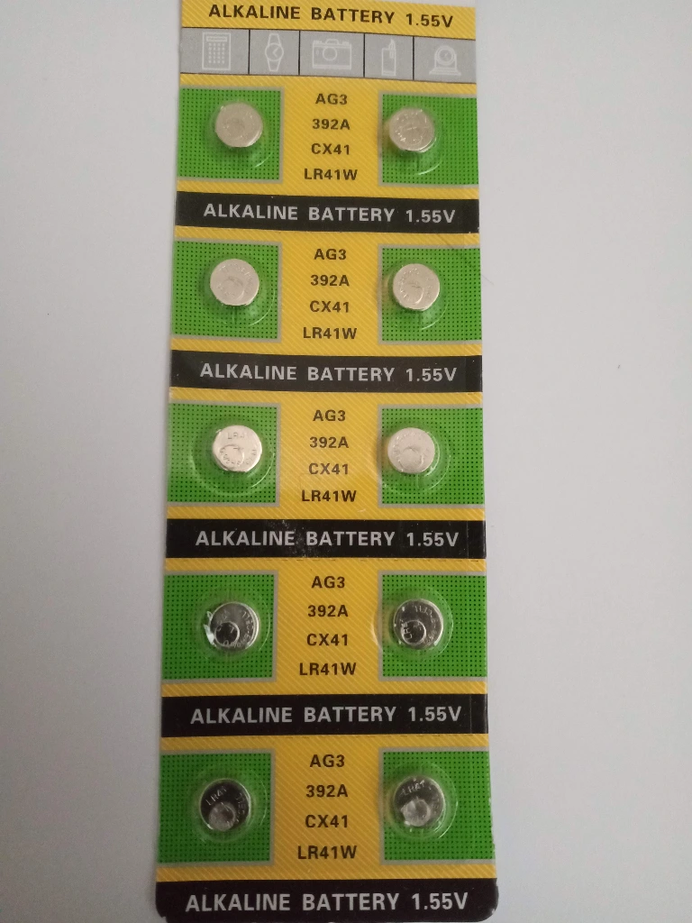 Alkaline батарейка AG3 (LR41,384, 392, 194, LR736, L736, GP192, V36A)