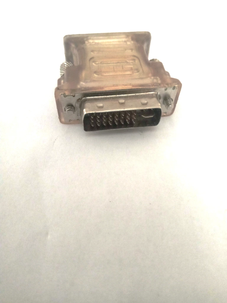 Б\У переходник DVI-I to VGA для видеокарты адаптер DVI 24+5 - VGA