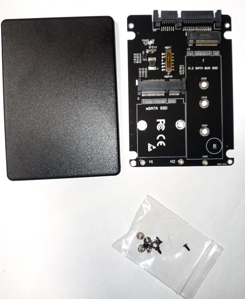 Карман переходник NGFF M.2 / mSATA SSD to 2.5" адаптер SATA3 SATA Adapter