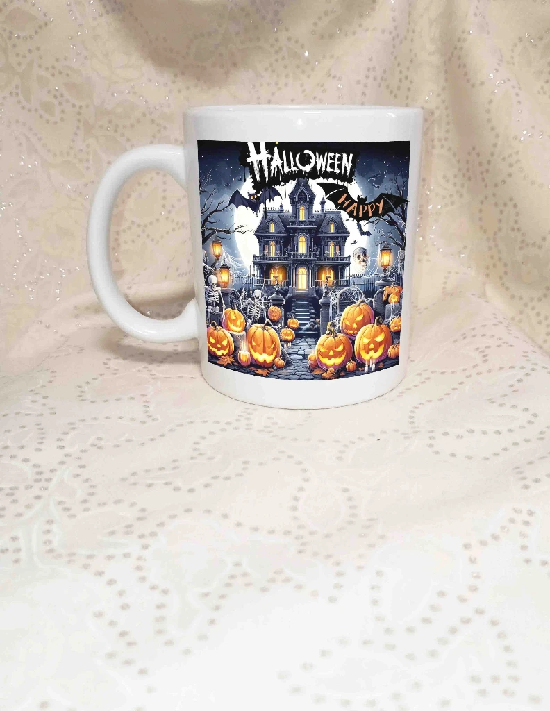 Кружка подарочная с печатью на праздник «Happy Halloween» чашка Хэллоуин